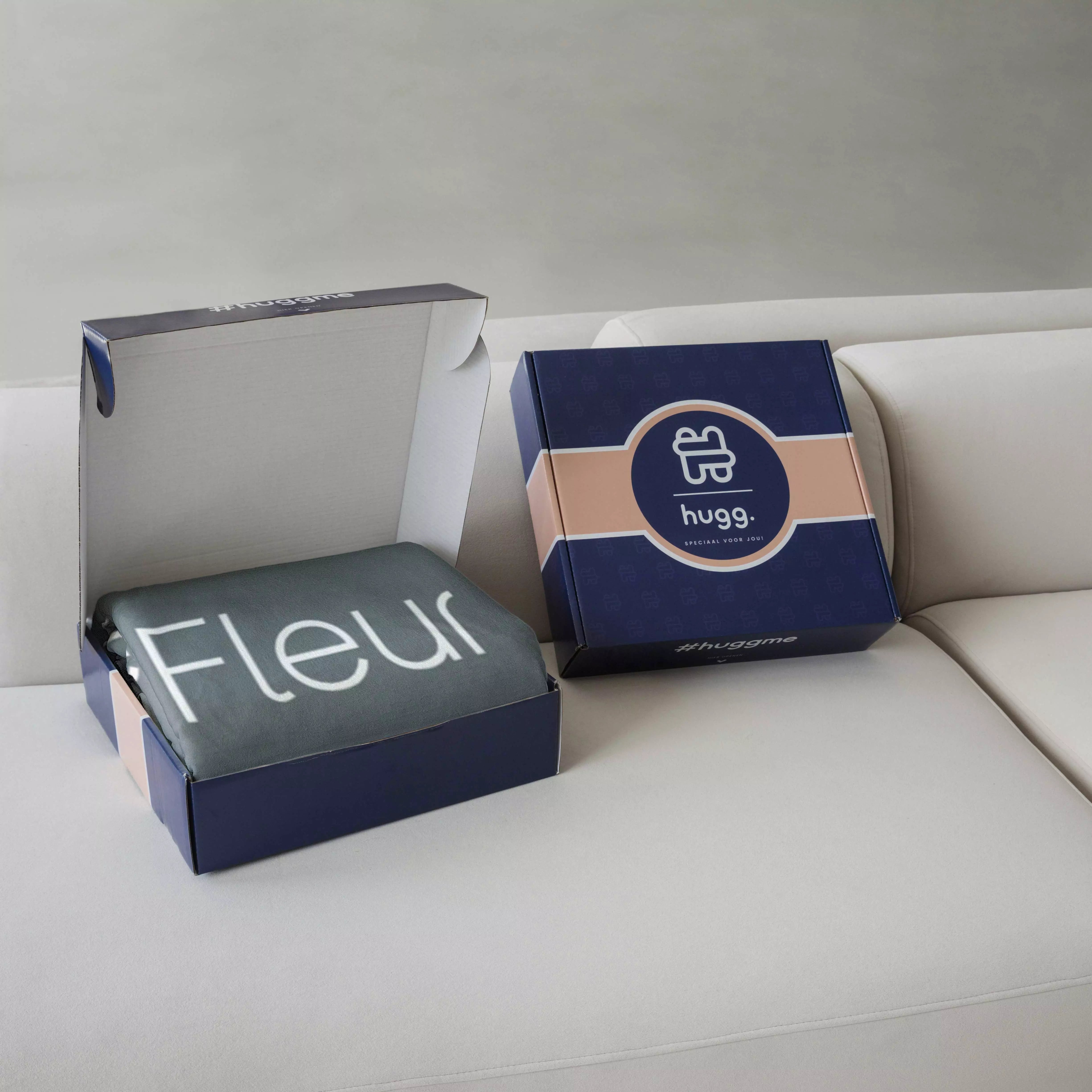 Fleece deken ‘Ocean Mist’ – Stijlvol met eigen naam en titel