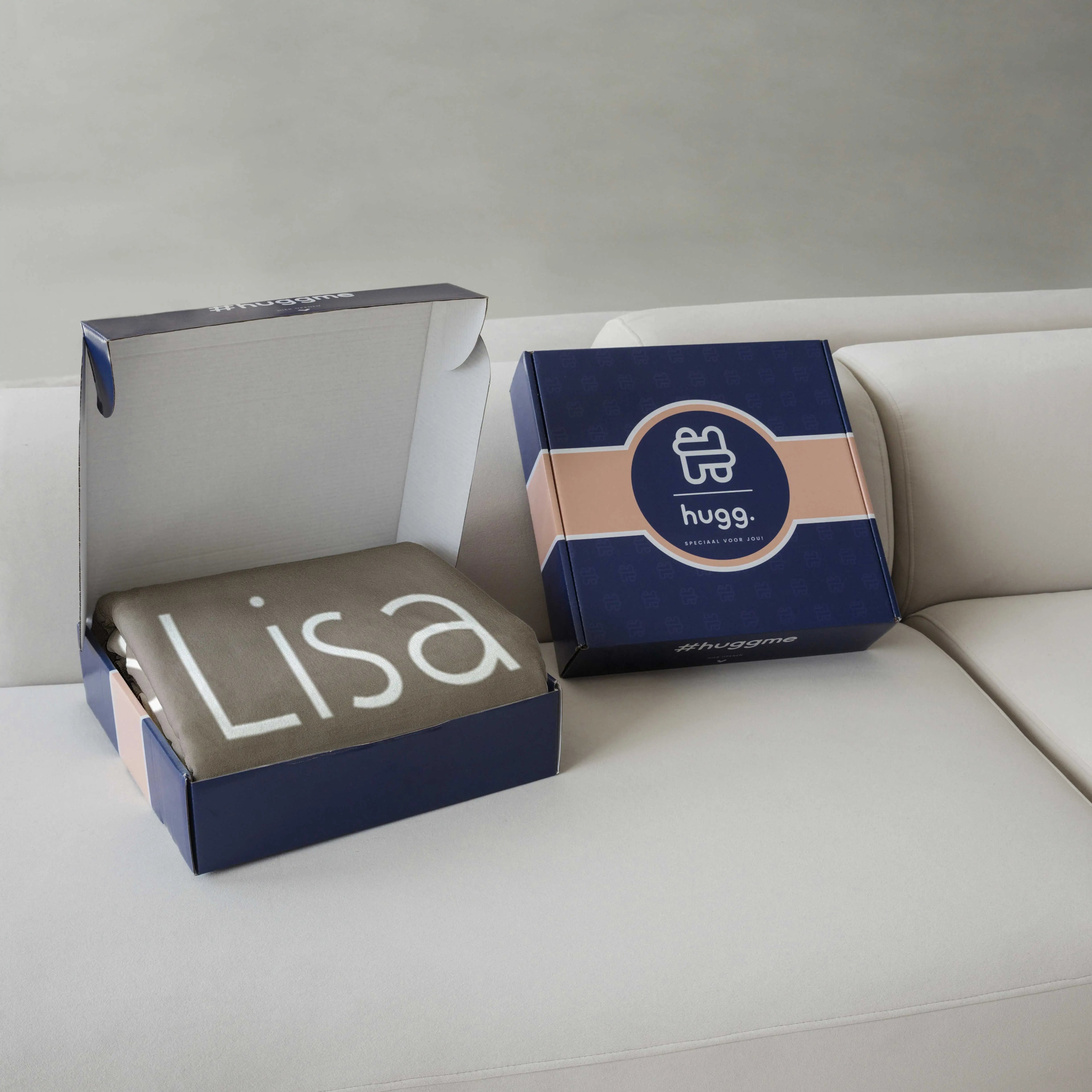 Fleece deken ‘Sandstone’ – Stijlvol met eigen naam en titel