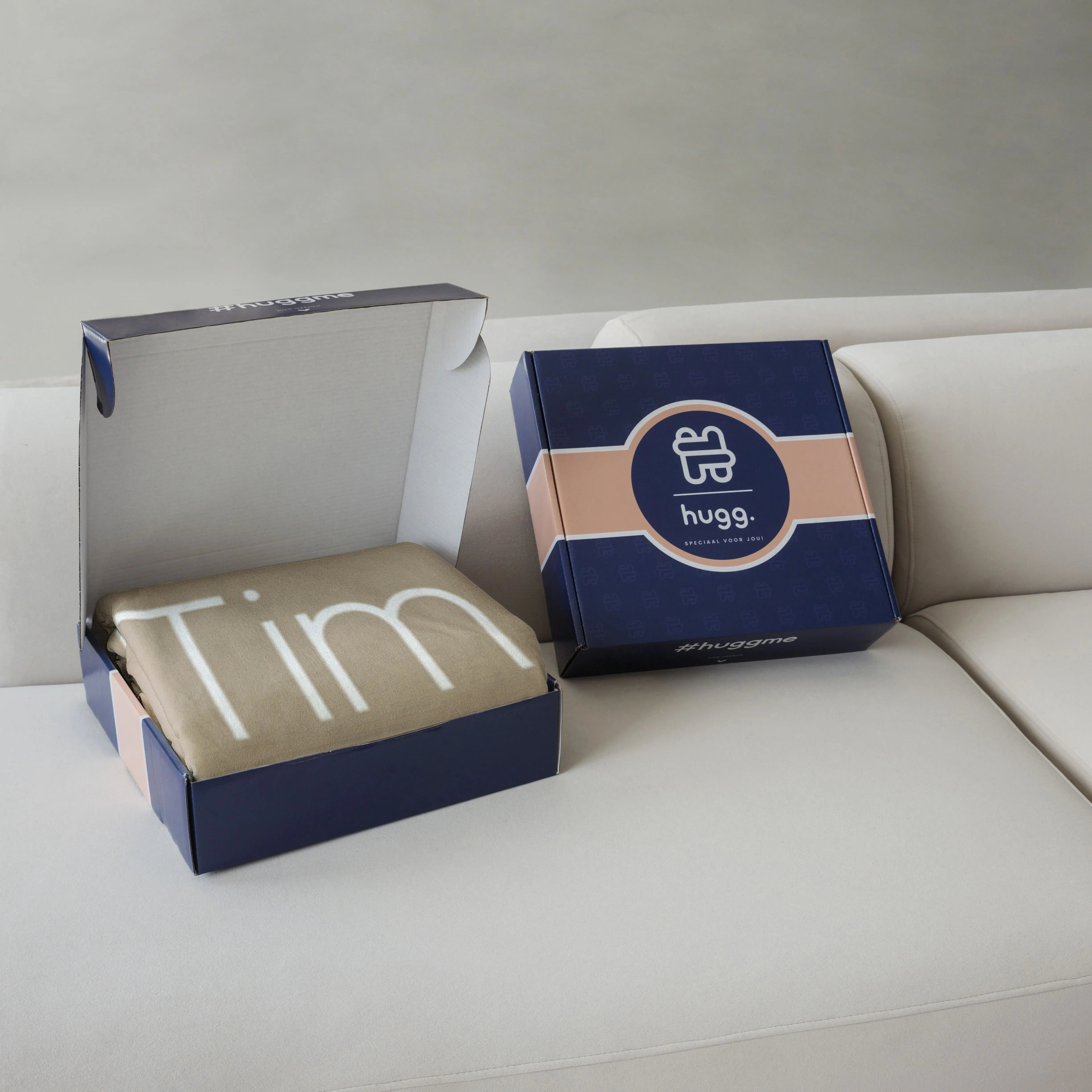 Fleece deken ‘Golden Dune’ – Stijlvol met eigen naam en titel