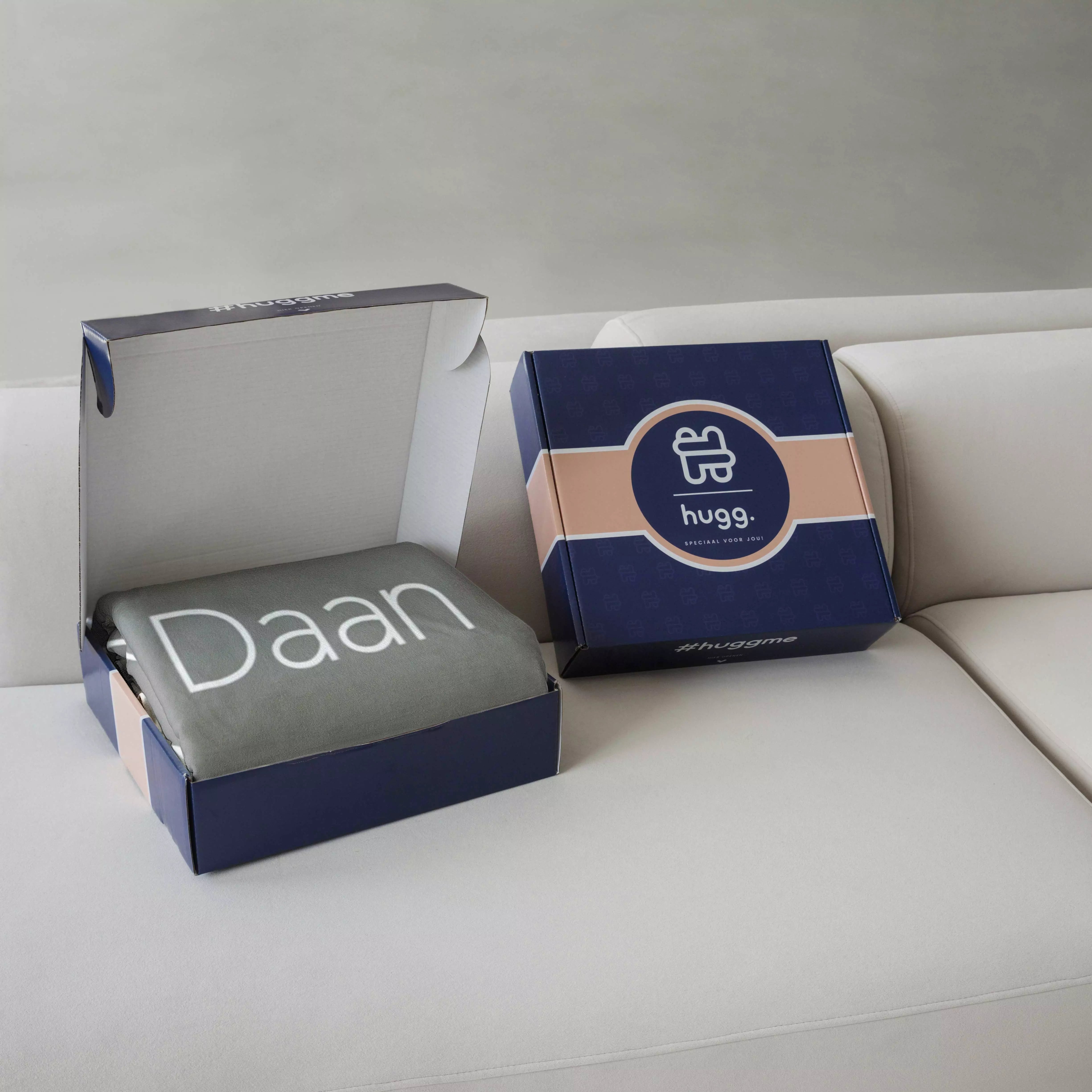 Fleece deken ‘Urban Slate’ – Stijlvol met eigen naam en titel