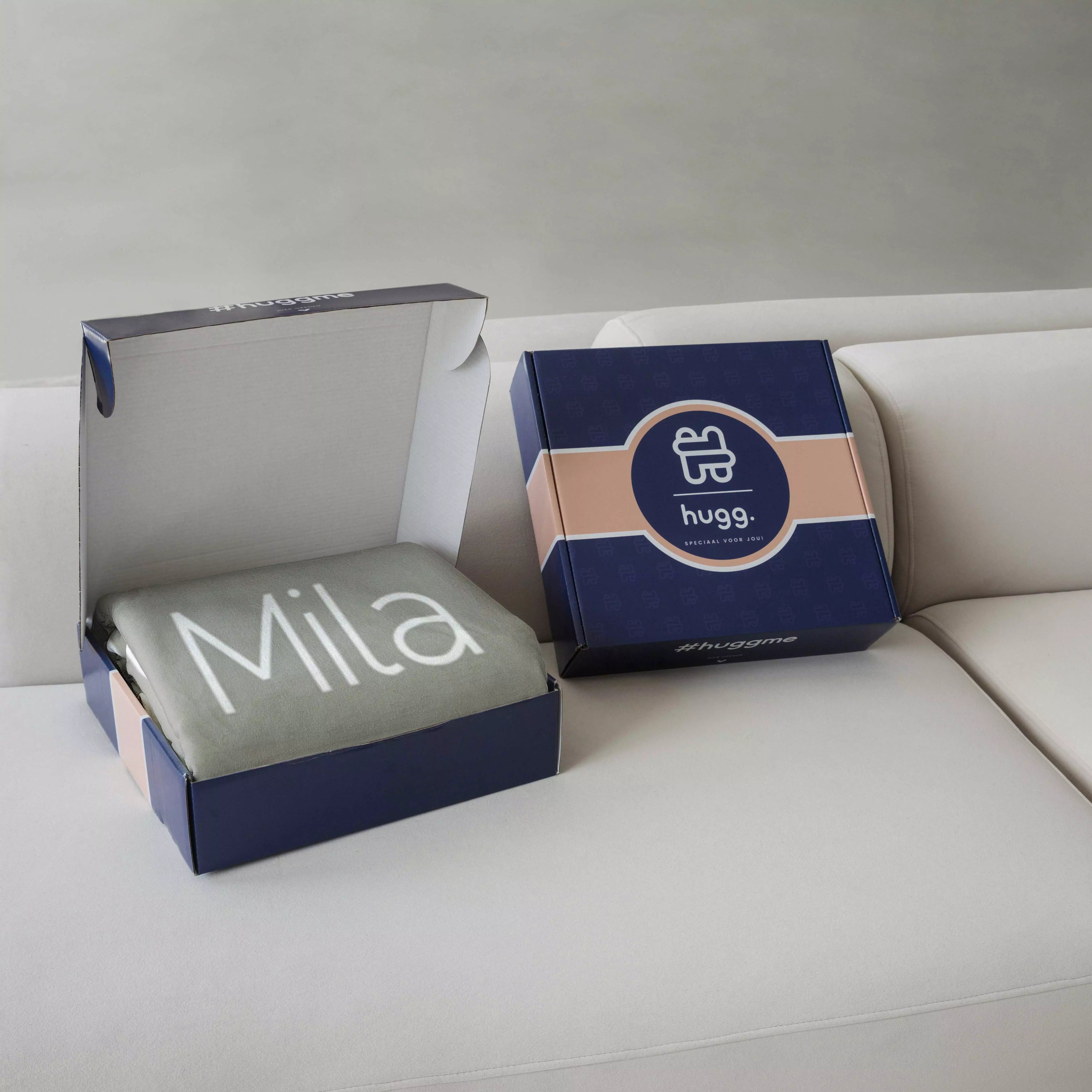 Fleece deken ‘Misty Sage’ – Stijlvol met eigen naam en titel