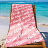 Naam Handdoek Licht Rood