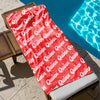 Naam Handdoek Donker Rood
